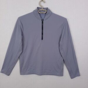 Greyson Quarter Zip Pullover Mens Medium Purple Golf Performance Long Sleeve